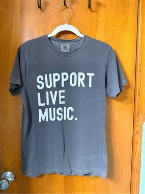 Comfort Colors Support Live Music Tee